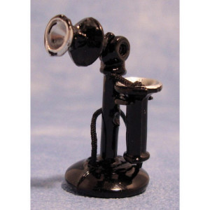 Old fashioned upright telephone for 1:12 scale
