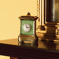 3349 Clock China Green Gold