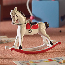 White Rocking Horse