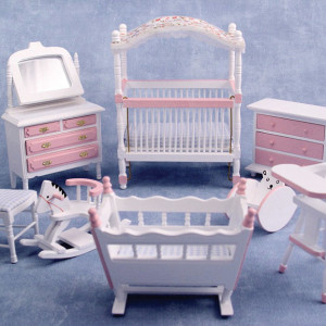 Pink Deluxe Cot Nursery Set