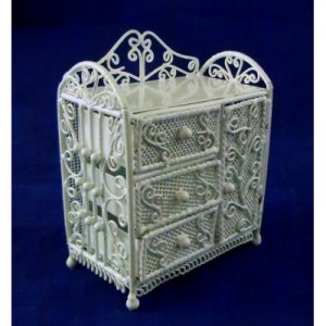 White Wire Chest Drawers