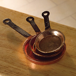 D1713 copper frying pans