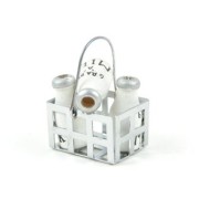 Four Milk Bottles & Crate 5587 Four Milk Bottles & Crate 5587