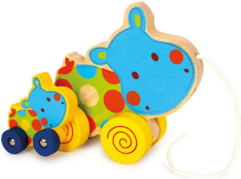 Pull Along Baby Toy - Hippo.hippo